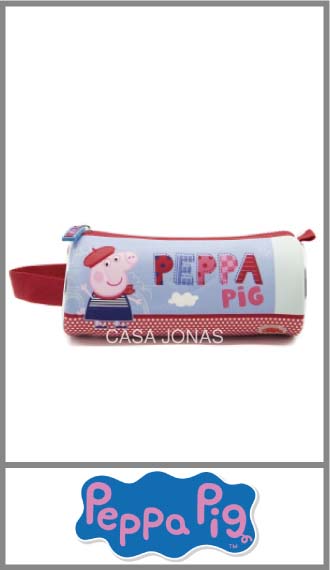 Cartuchera Tubo de Neoprene 20cm x 8cm Peppa Pig