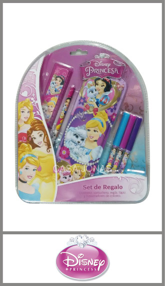 Set escolar 5 items Princesas
