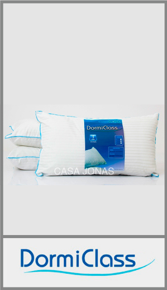 Almohada clásica con funda lisa rayada Dormiclass 70cm x 40cm