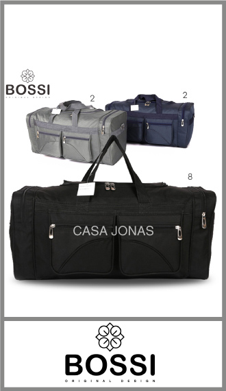 Bolso de viaje Bossi  con 4 bolsillos, medida 65cm x 30cm x 26cm