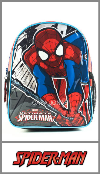 Mochila infantil Spiderman Marvel estampa cristal 24cm x 31cm x 11cm