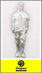 Overol descartable Pampero blanco talles M/3 XL