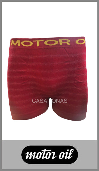 Boxer Motor Oil seamless raya melang p/hbre algodón s/costura M / XXL