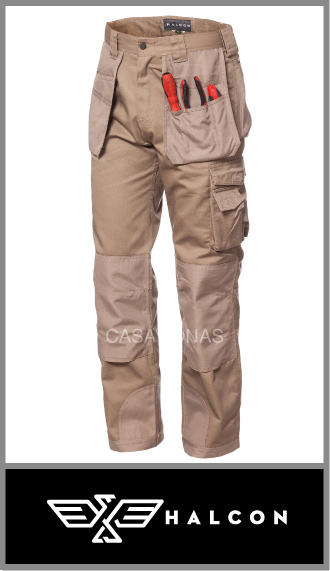 Super pantalon cargo reforzado Halcón para trabajo talles 40 al 54