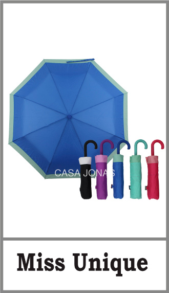 Paraguas mini Miss Unique Mujer con mango plastico engomado
