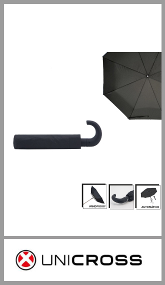 Paraguas mini Unicross Hombre semi automatico liso