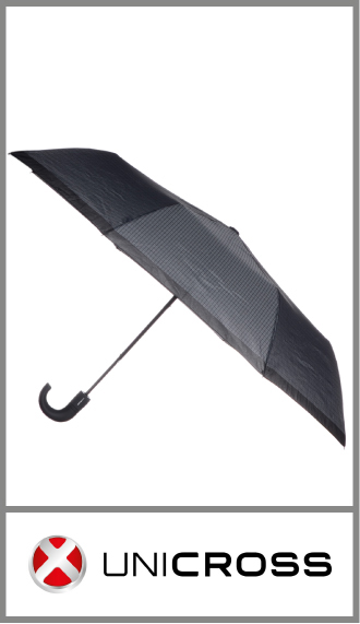 Paraguas mini Unicross con mango de plastico curvo