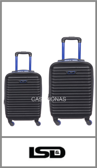 Set de 2 valijas Wilson ABS con 4 ruedas 360° y fuelle amplio