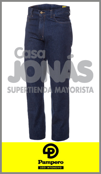 Jean clásico 14 onzas azul indigo Pampero ropa de trabajo talles 56/60