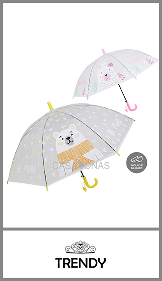 Paraguas Trendy de chicos estampado osos