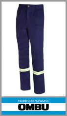 Pantalon Ombú con reflectivos ropa de trabajo talles 38 al 56