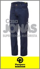 Jean clásico 14 onzas azul indigo Pampero ropa de trabajo talles 38/46